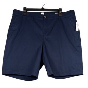 NWT GAP Women's WOVEN BERMUDA Shorts, TAPES NAVY, Size 18